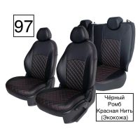 Чехлы Экокожа Ромб на Chevrolet Lanos Чехлы Экокожа Ромб на Chevrolet Lanos